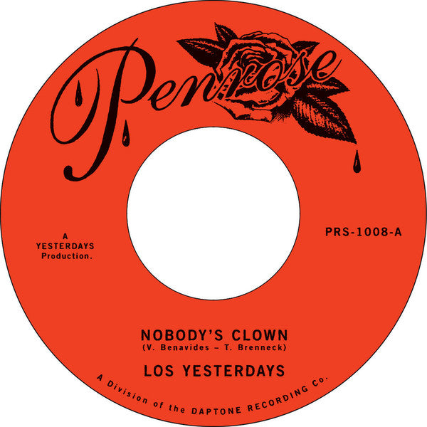 Los Yesterdays Nobody's Clown vinyle 45 tours