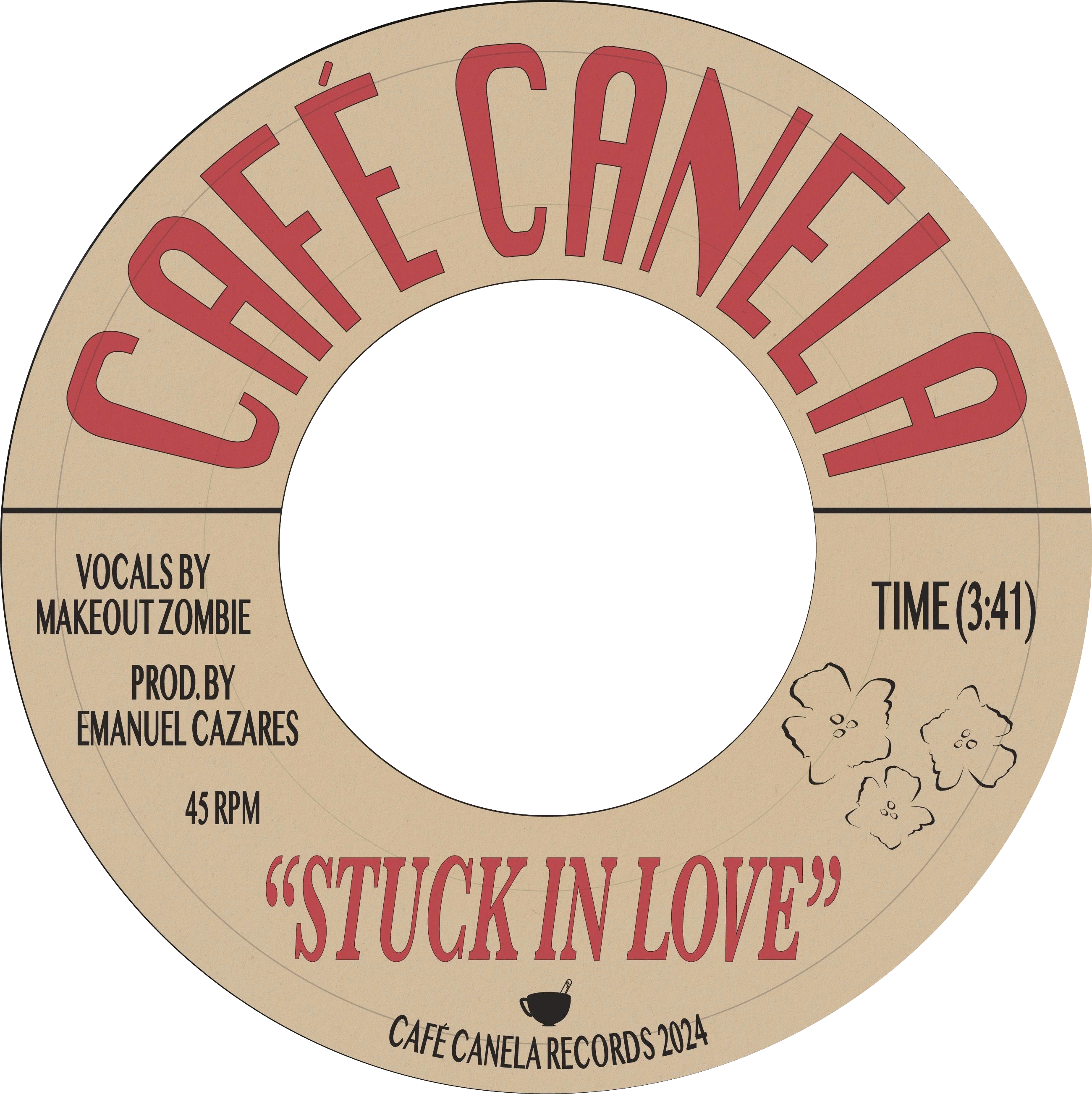 Café Canela Stuck In Love vinyle 7 pouces noir soul