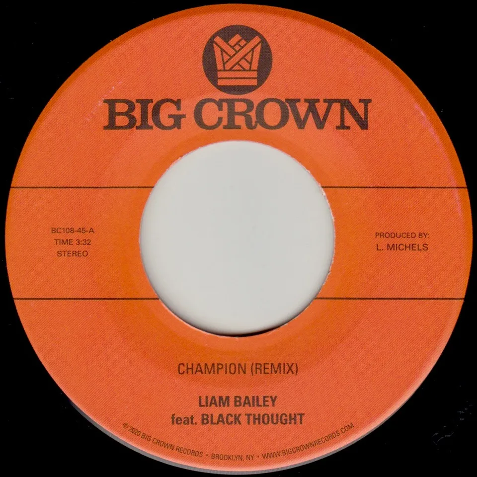 Liam Bailey Champion Remix 45 tours 7 pouces