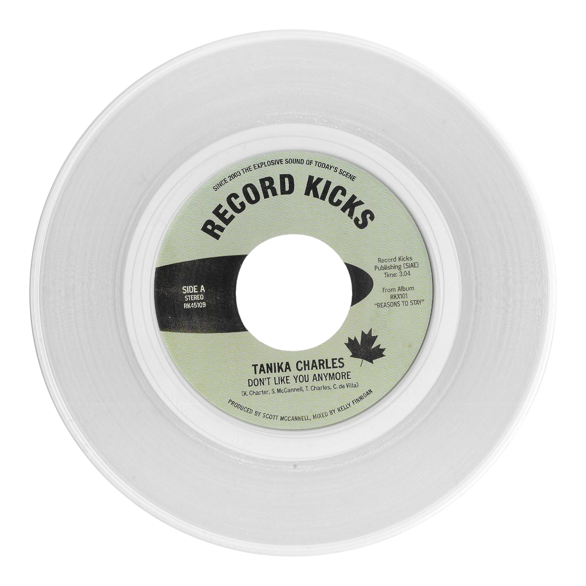Tanika Charles Don't Like You 45 tours vinyle clear soul