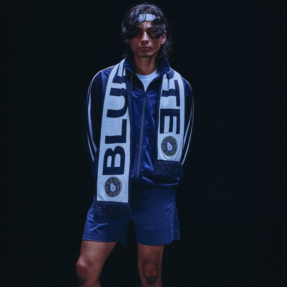 Blue Note Soccer Scarf écharpe supporter bleue acrylique