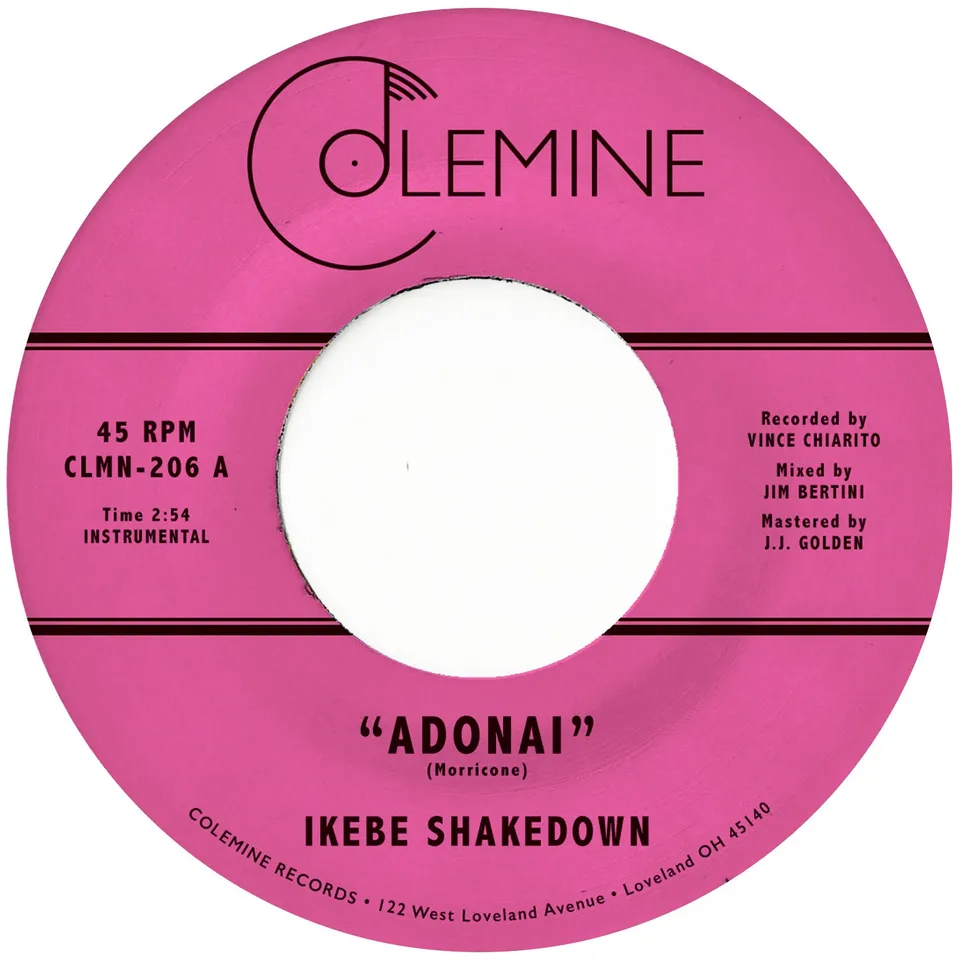 Ikebe Shakedown Adonai 45 tours vinyle bleu