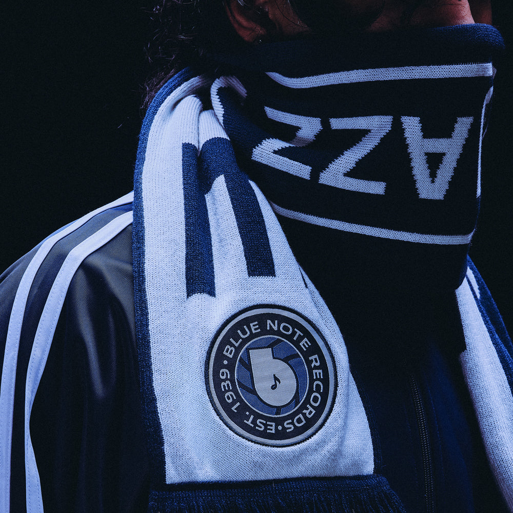 Blue Note Soccer Scarf écharpe supporter bleue acrylique