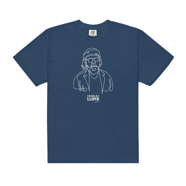 Blue Note Charles Lloyd T-Shirt bleu coton taille S à 2XL