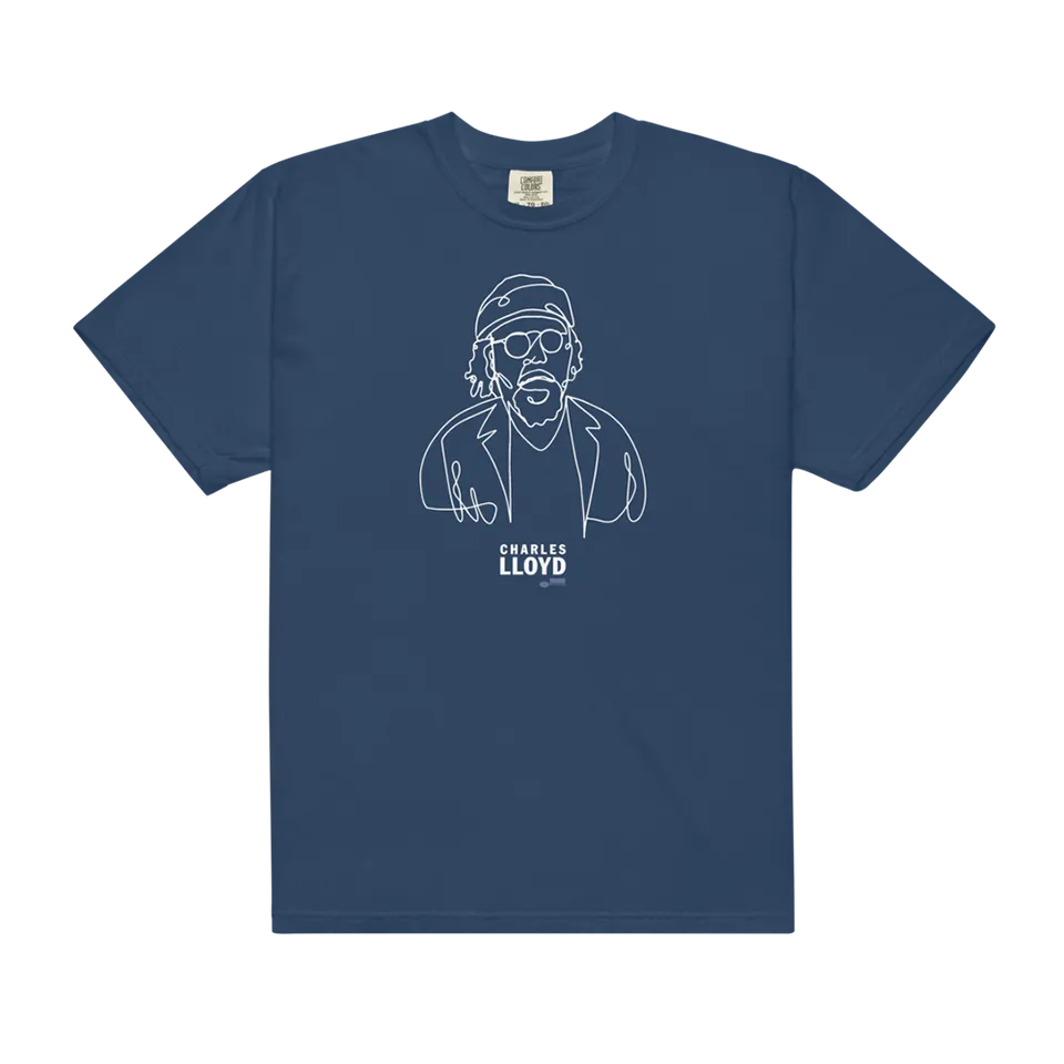 Blue Note Charles Lloyd T-Shirt bleu coton taille S à 2XL