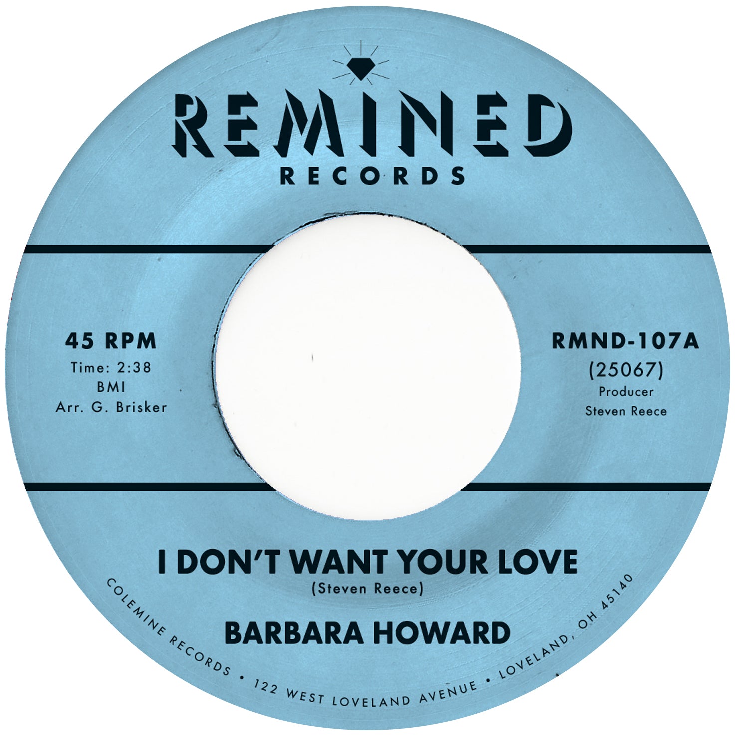 Remined Barbara Howard I Don't Want Your Love 45 tours rose