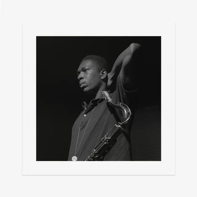 John Coltrane Blue Train tirage 24"x24" cadre noir
