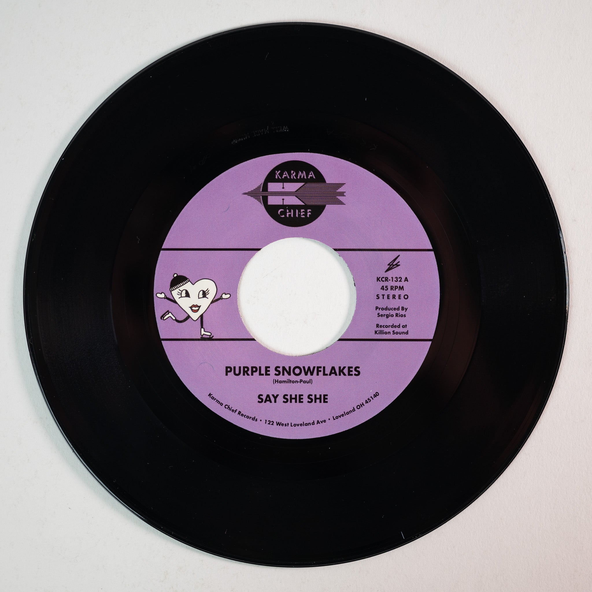 Say She She Purple Snowflakes vinyle 45 violet