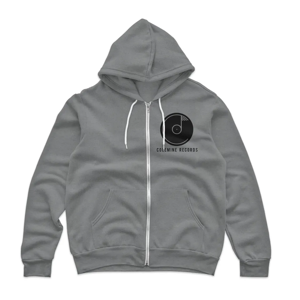 Colemine Logo Zip Hoodie sweat gris Large