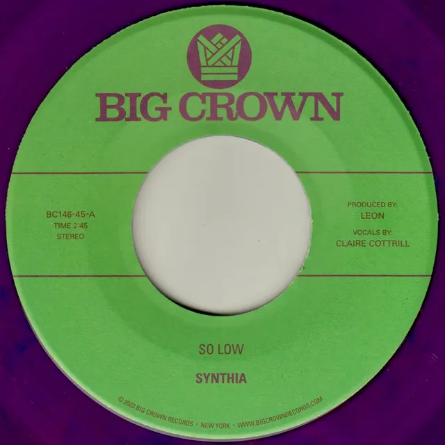 Synthia So Low 45 tours vinyle 7" violet You & I limité