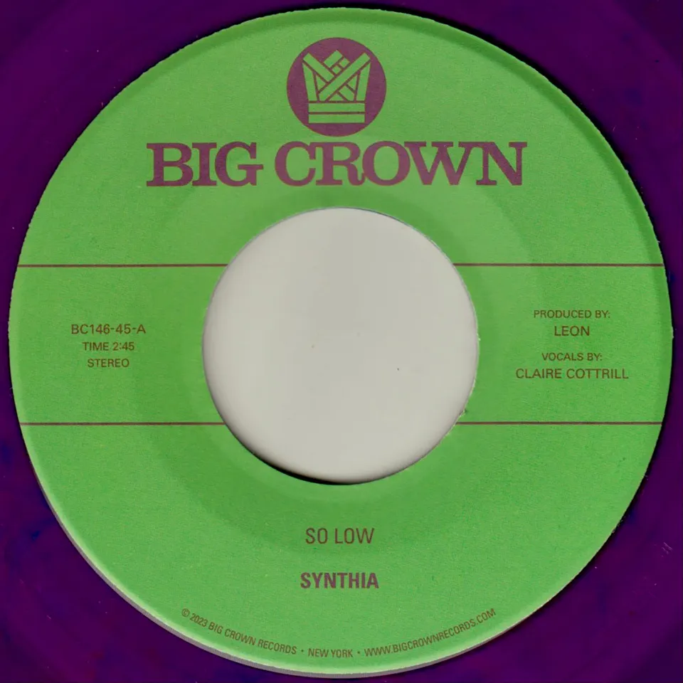 Synthia So Low 45 tours vinyle 7" violet You & I limité