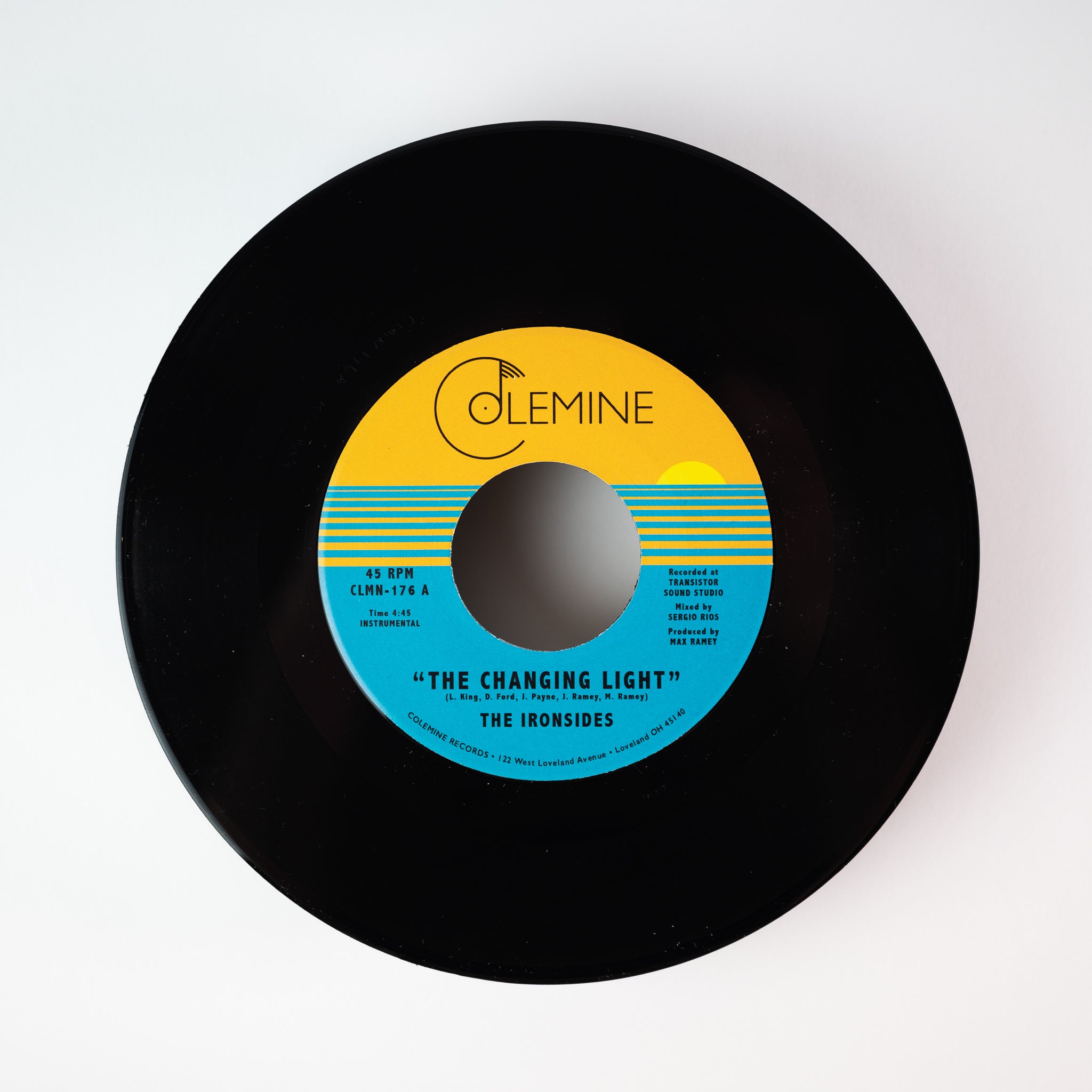 The Ironsides Changing Light 45 tours vinyle bleu opaque