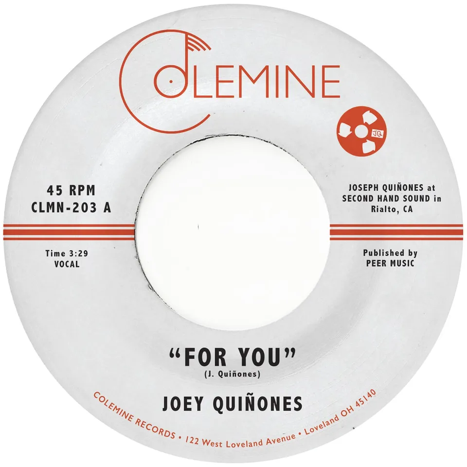 Joey Quiñones For You 45 tours vinyle couleur soul reggae