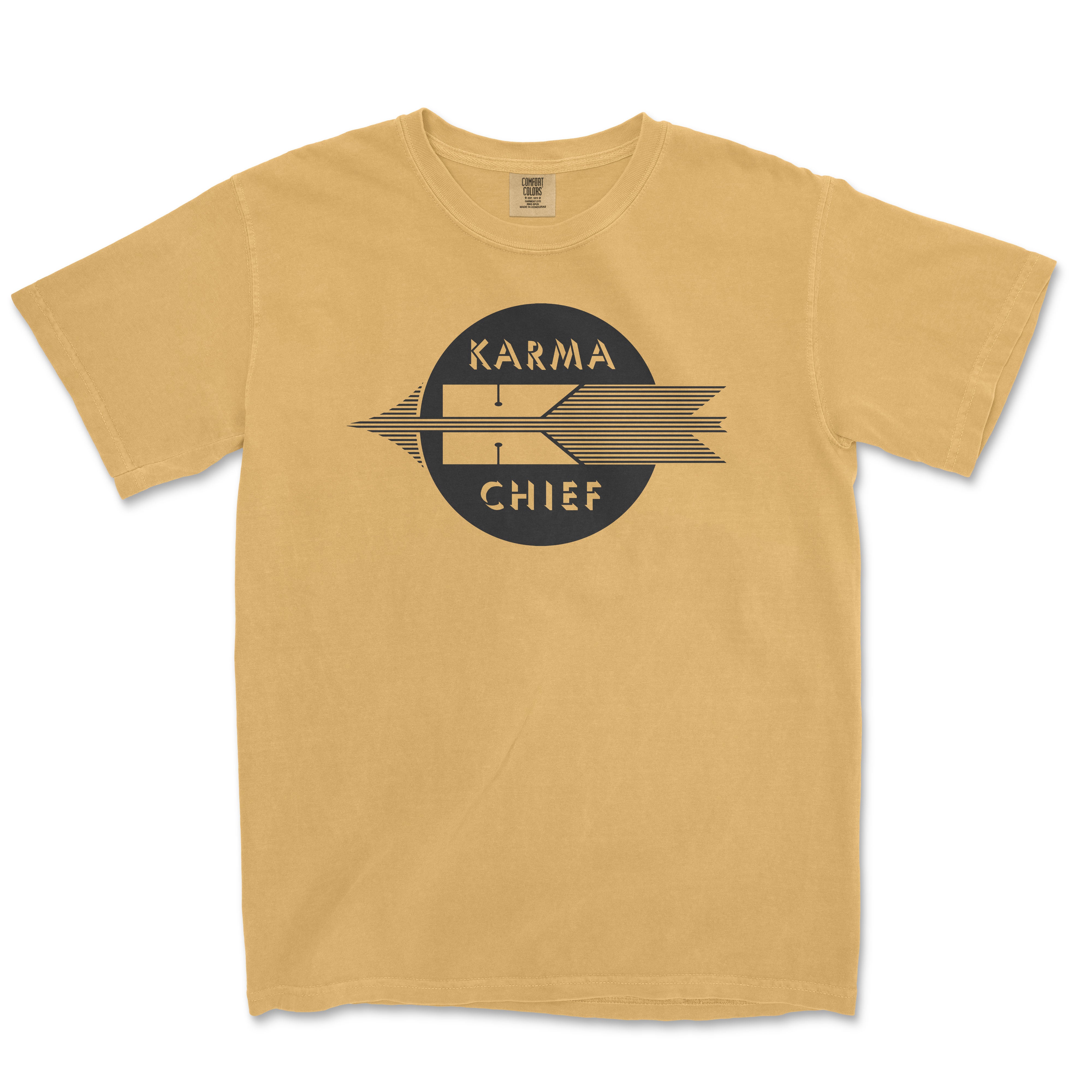 Karma Chief Shirt t-shirt jaune coton taille Large