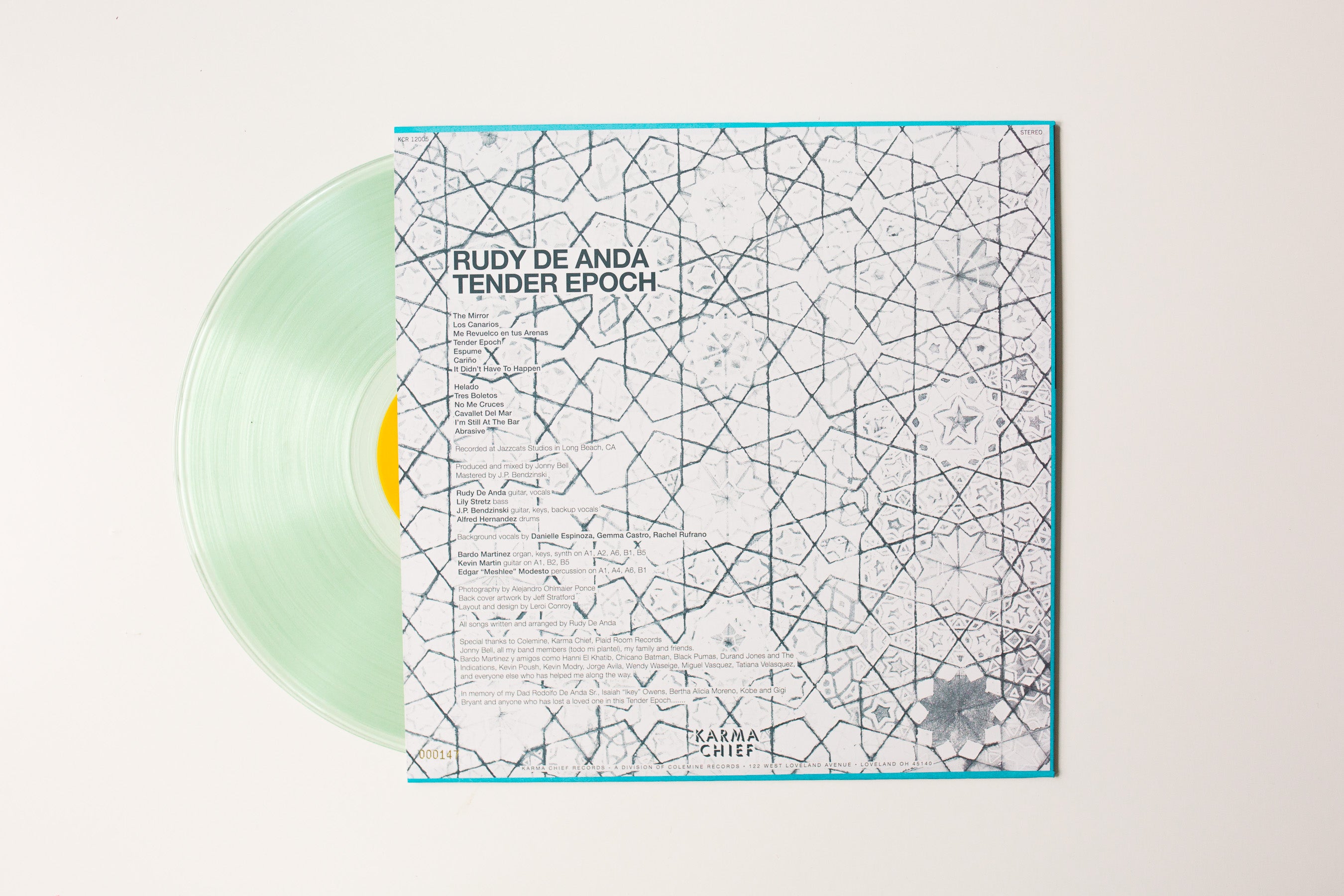 Rudy De Anda Tender Epoch vinyle LP noir psych latin