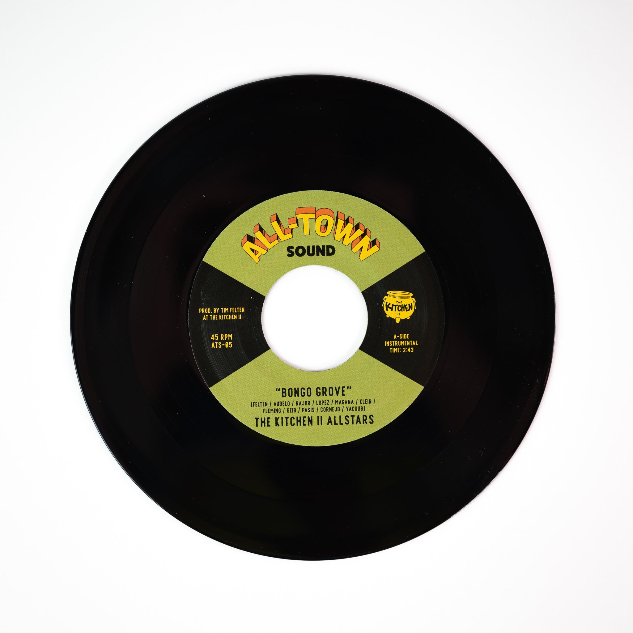 The Kitchen II Allstars Bongo Grove 45 tours 7" noir funk