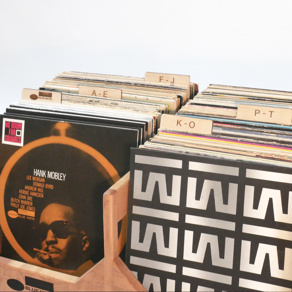 Blue Note Vinyl Dividers intercalaires bois bouleau lot 6 à 27