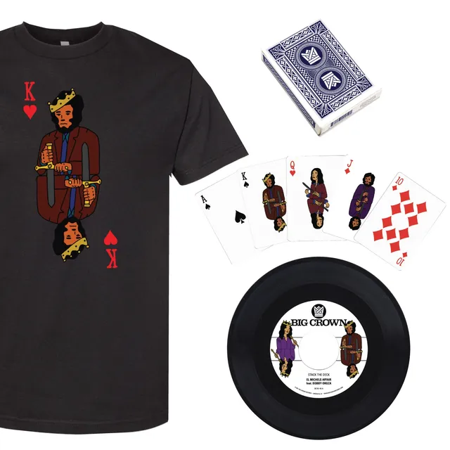 Big Crown Full House Bundle t-shirt vinyle 7" cartes