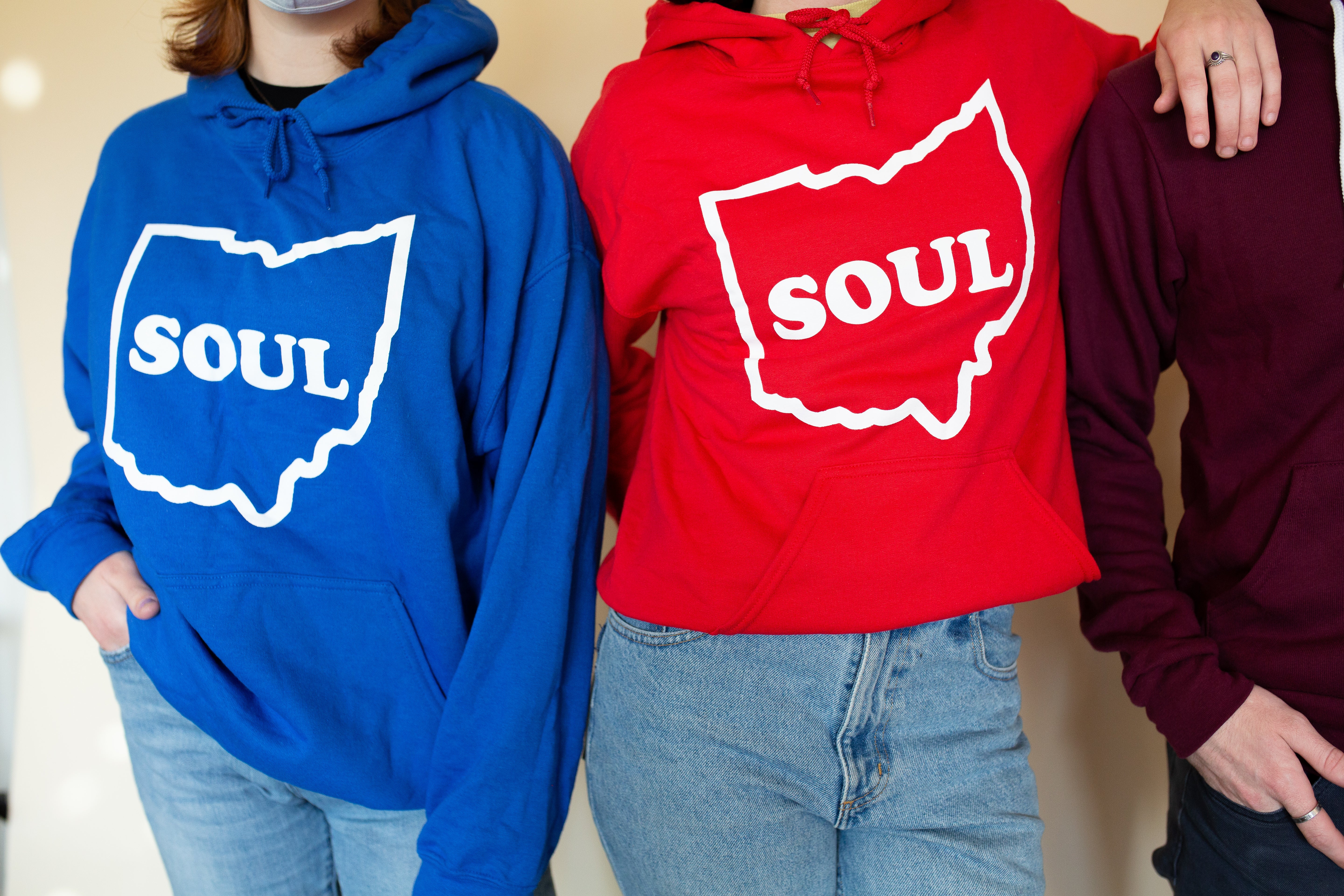 Ohio Soul Hoodie sweat bleu royal coton taille S-4XL