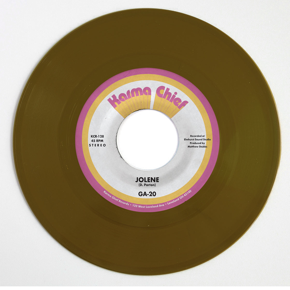 GA-20 Jolene 45 tours vinyle 7" marron blues country