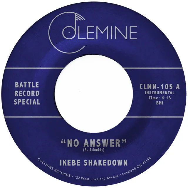 Ikebe Shakedown No Answer 45 tours vinyle 7 pouces clear funk