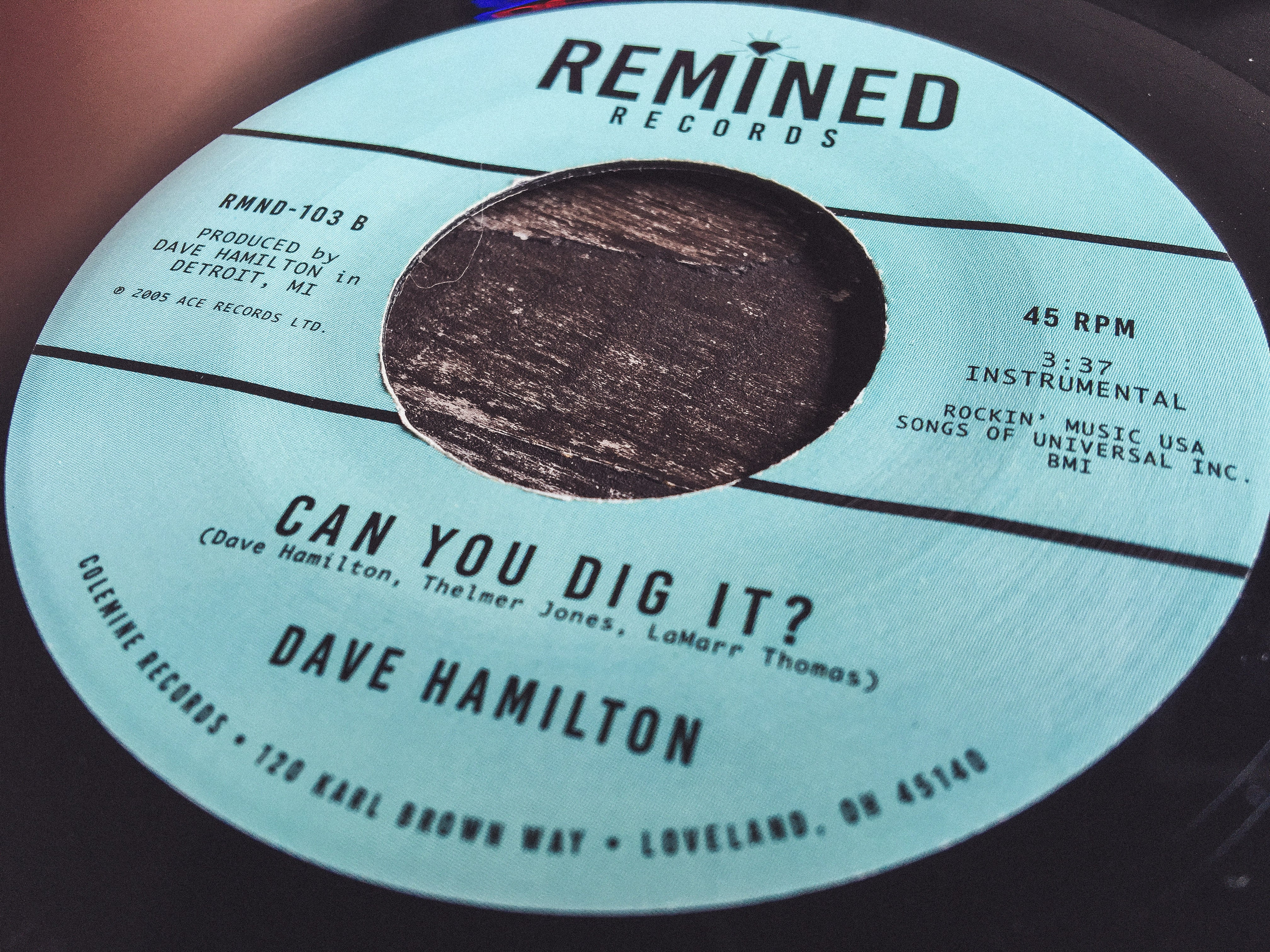 Dave Hamilton Ain't It A Groove 45 tours soul