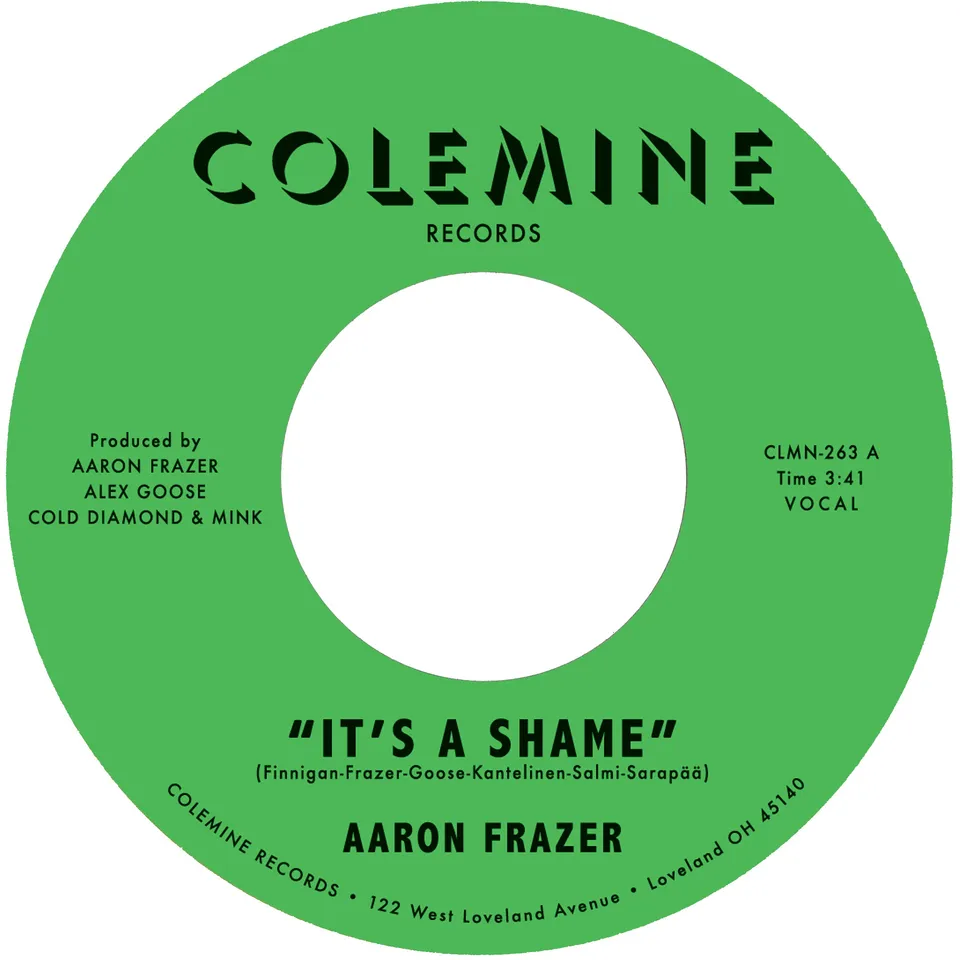 Aaron Frazer It’s A Shame 45 tours vinyle noir