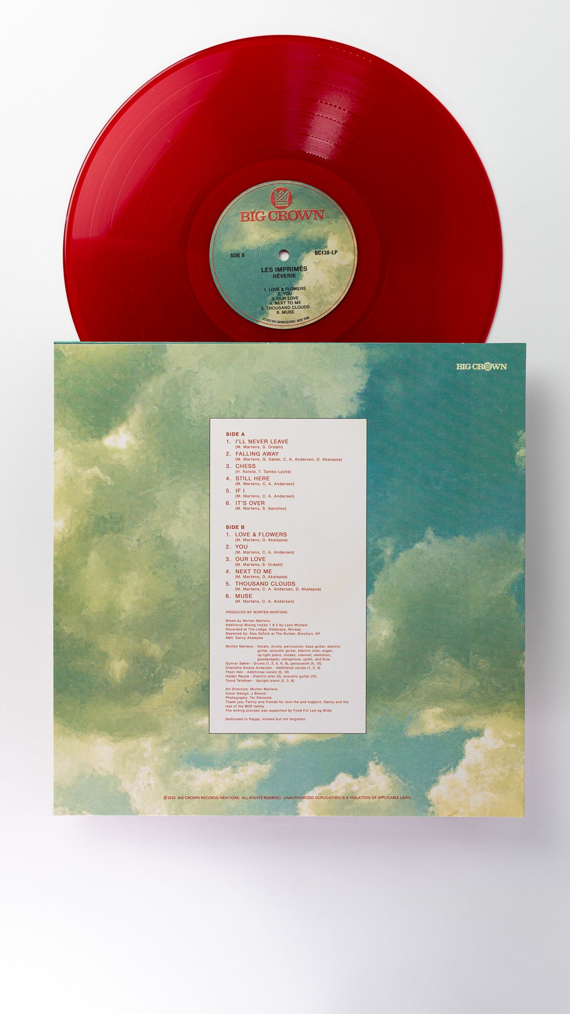 Les Imprimés Rêverie LP vinyle rouge dreams soul