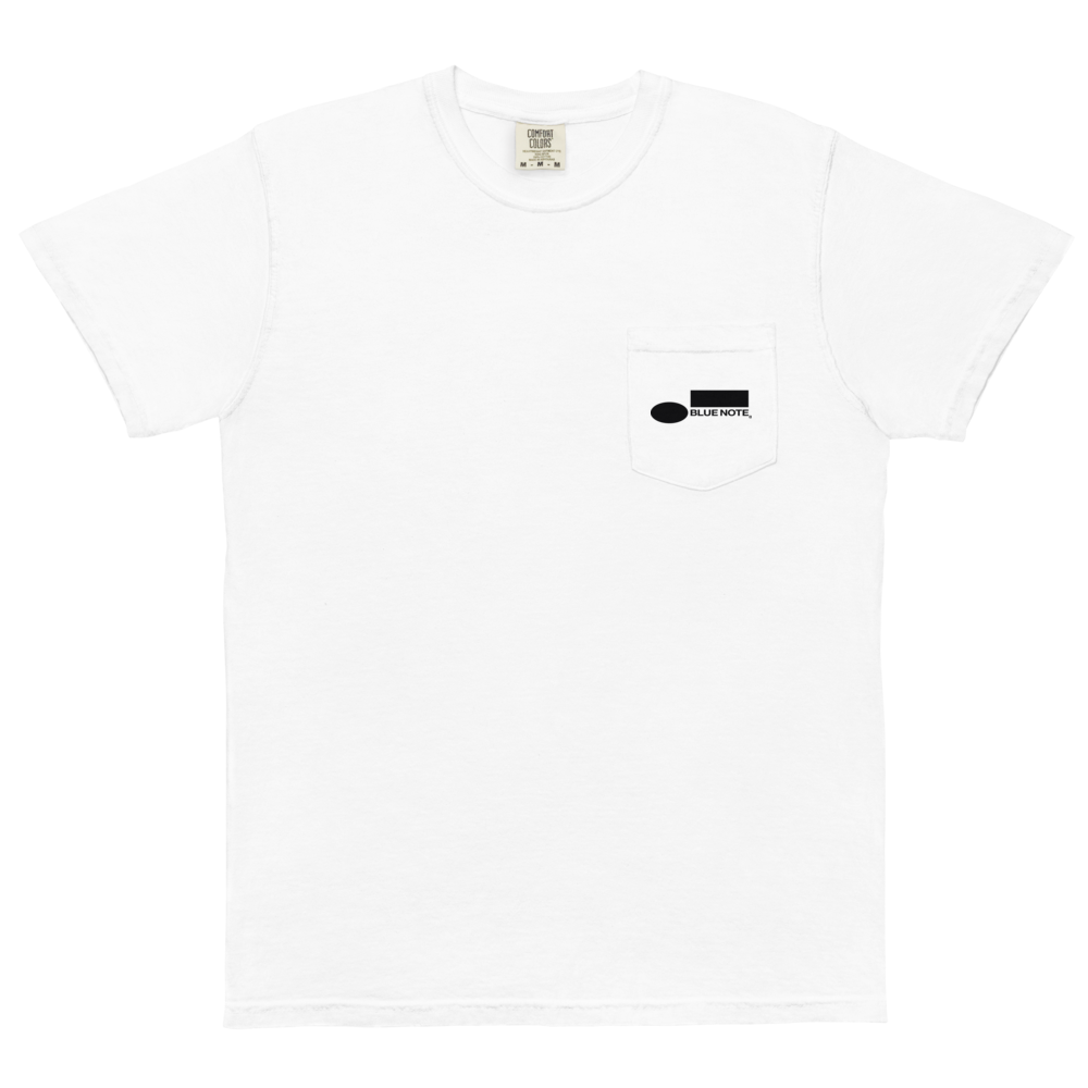 Blue Note Classic Logo Pocket T-Shirt unisexe blanc coton