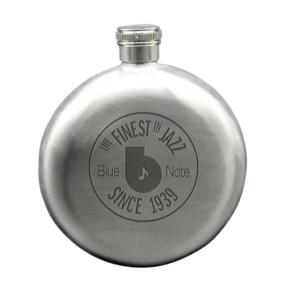 Blue Note Finest flasque inox 5oz logo gravé