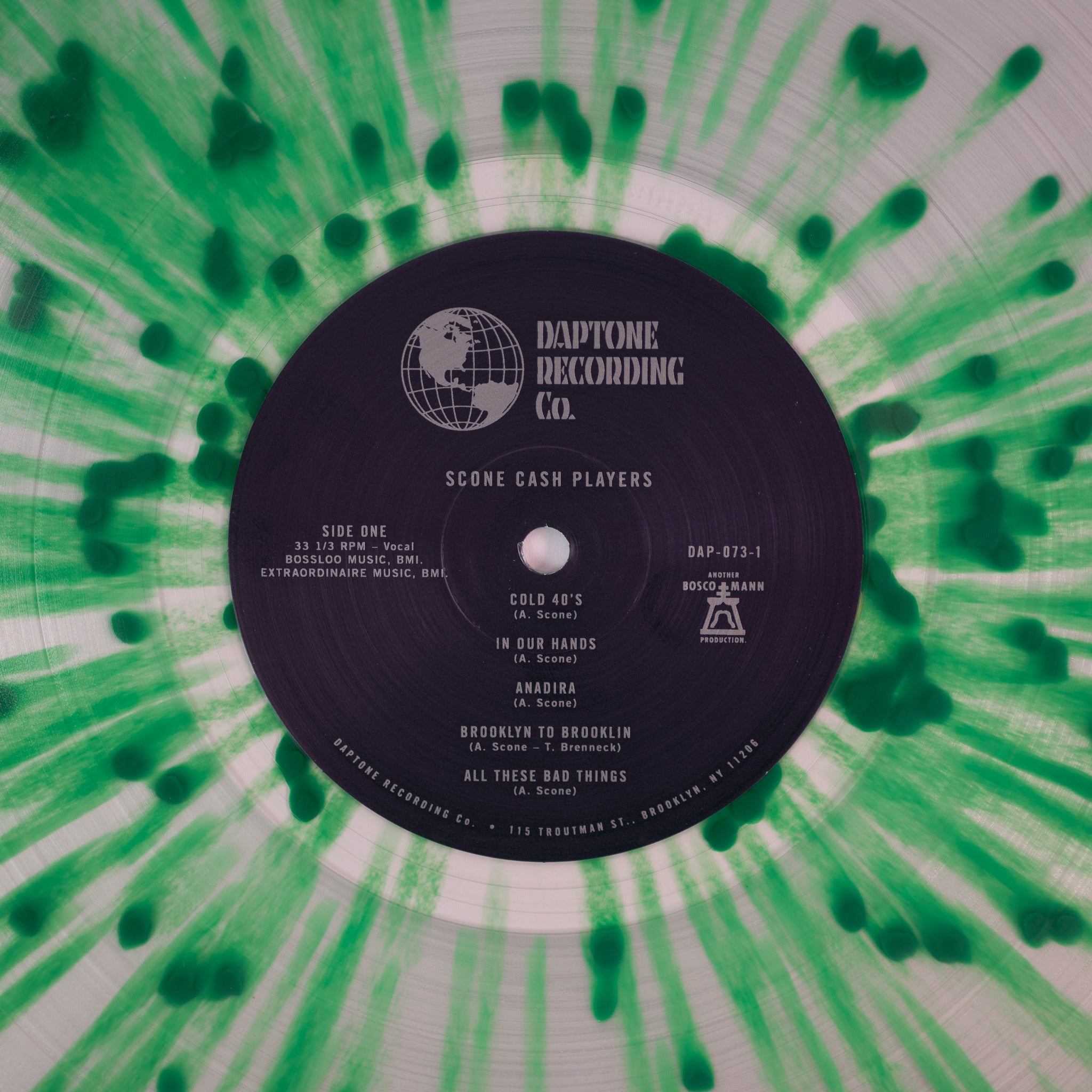 Scone Cash Players Brooklyn To Brooklin LP splatter signé