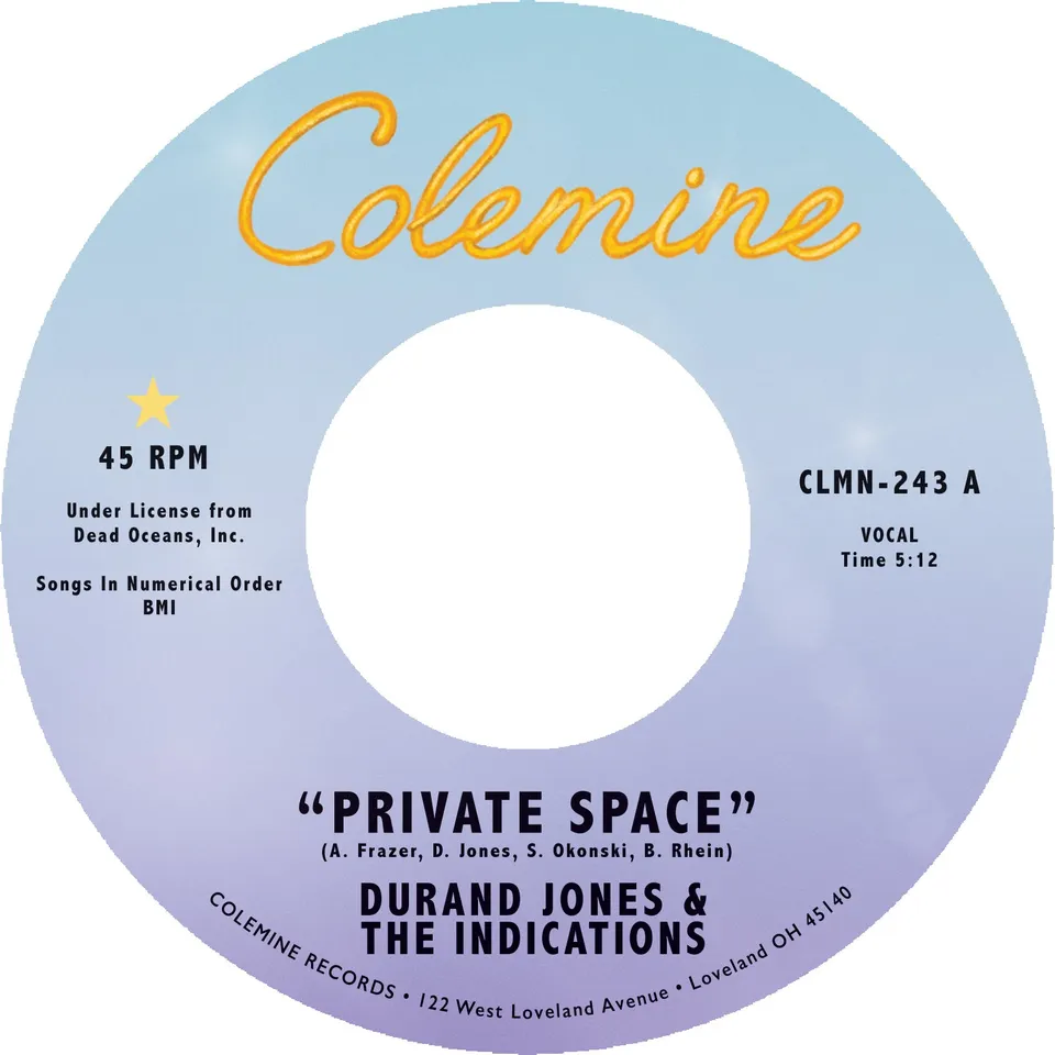 Durand Jones Private Space vinyle 45T violet