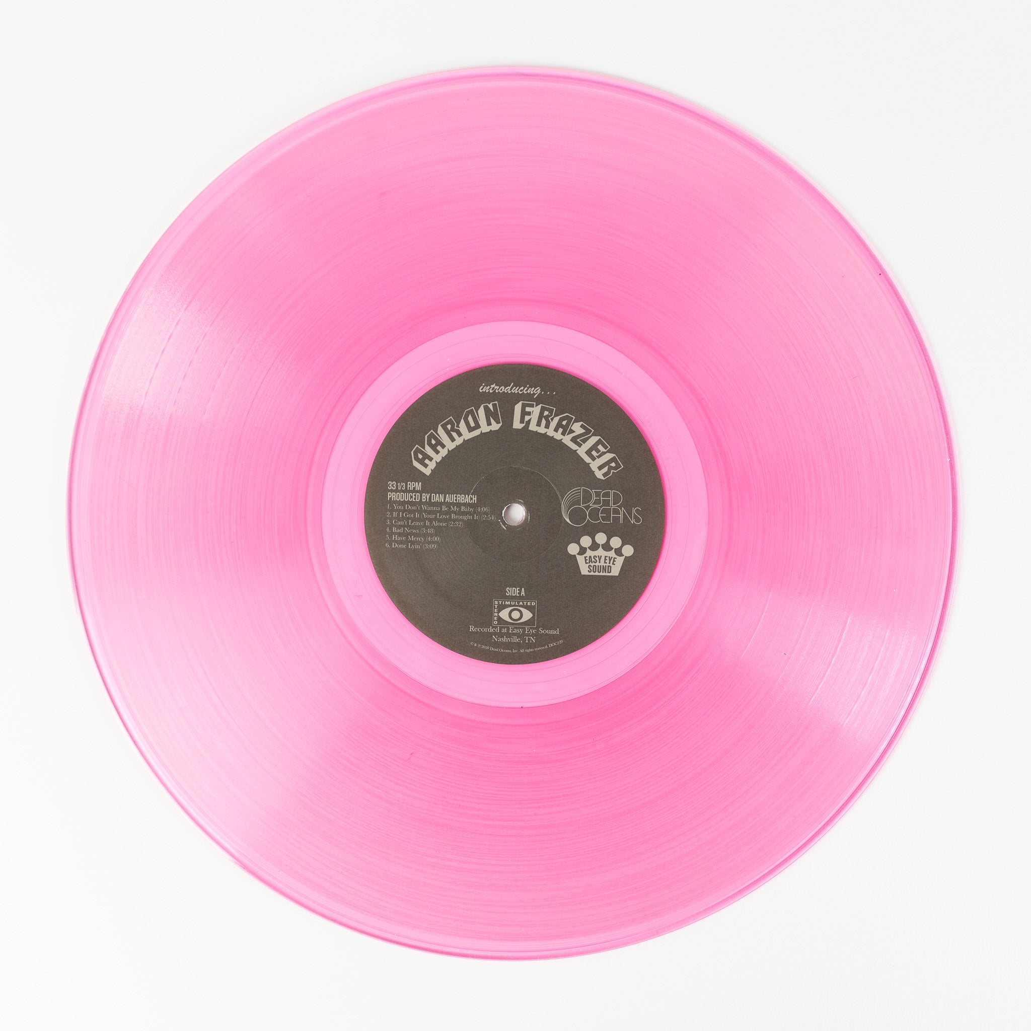 Aaron Frazer Introducing vinyle rose transparent LP