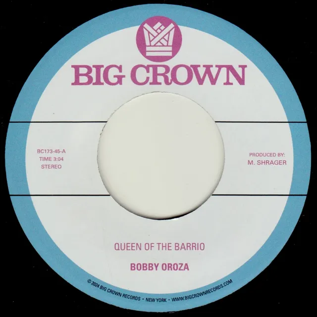 Bobby Oroza Queen Of The Barrio 45 Tours 7" Soul