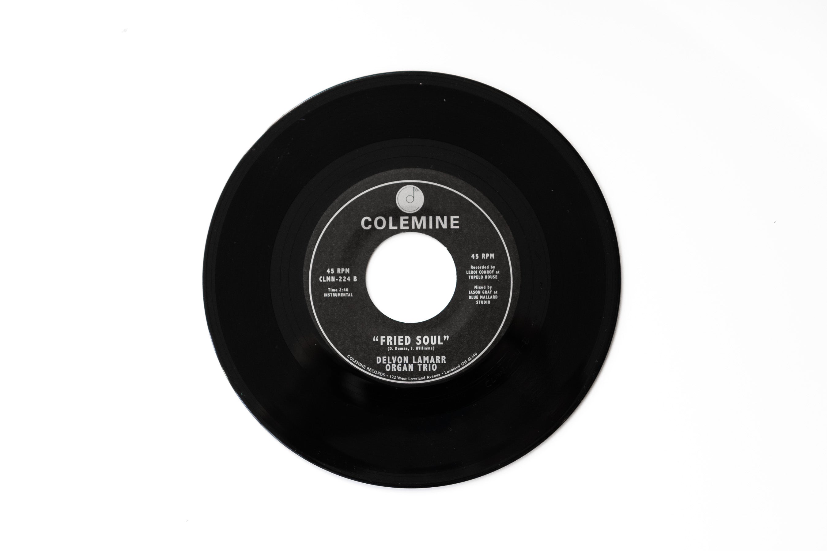 Delvon Lamarr Organ Trio Cold As Weiss 45 tours blue