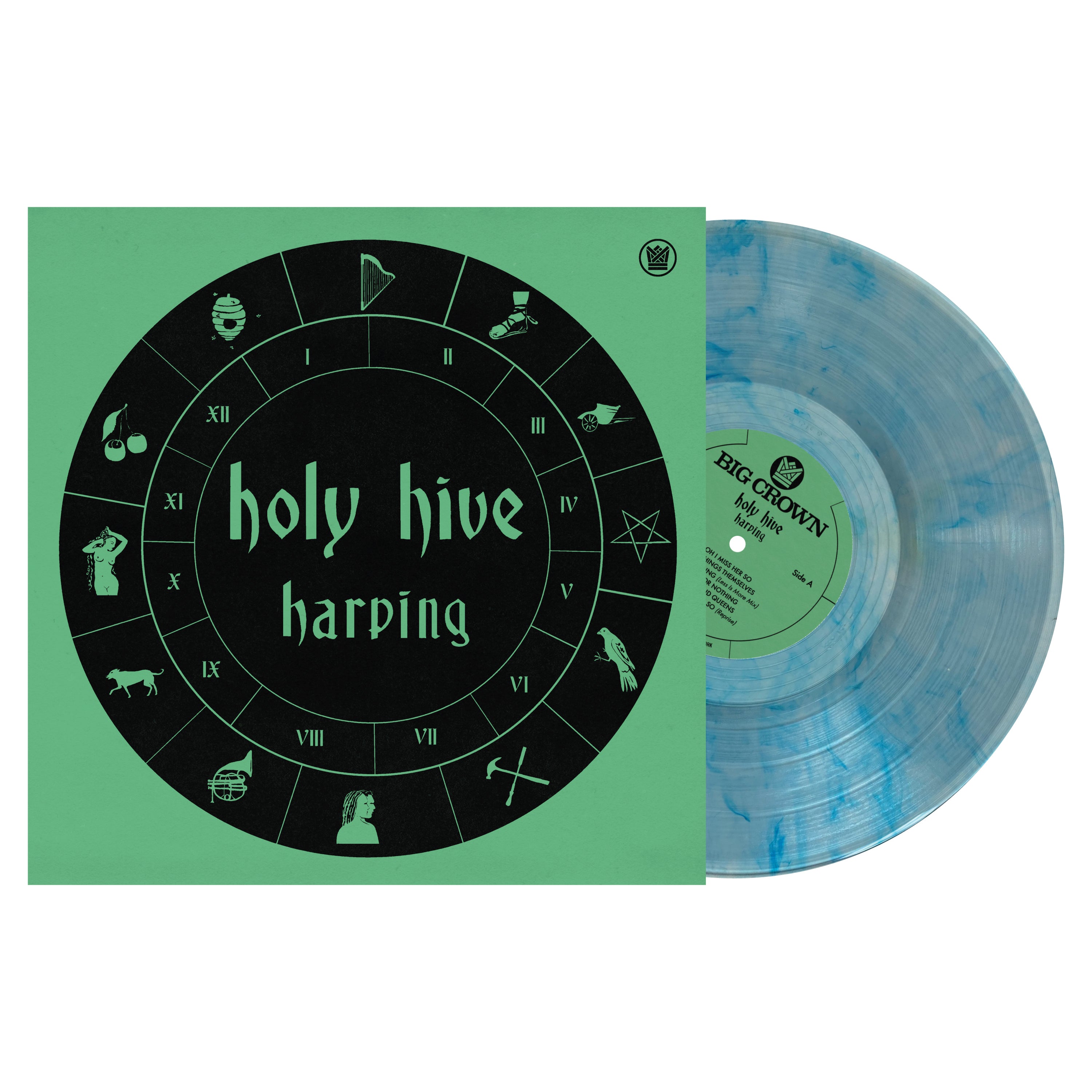 Holy Hive Harping vinyle LP turquoise folk soul