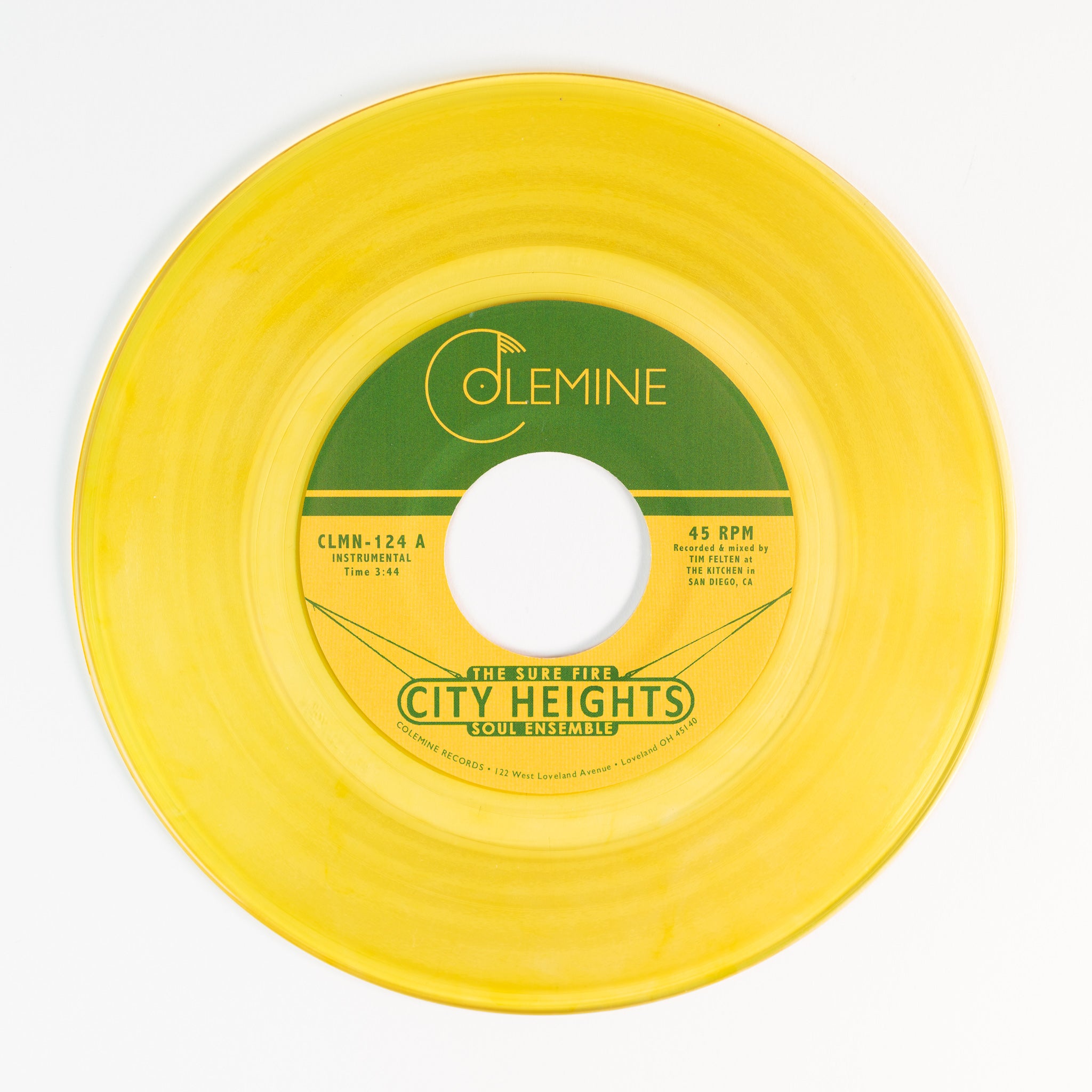Sure Fire Soul Ensemble City Heights 45T jaune