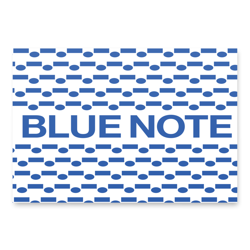 Blue Note Merch Papier Cadeau Set 3 Feuilles Logo