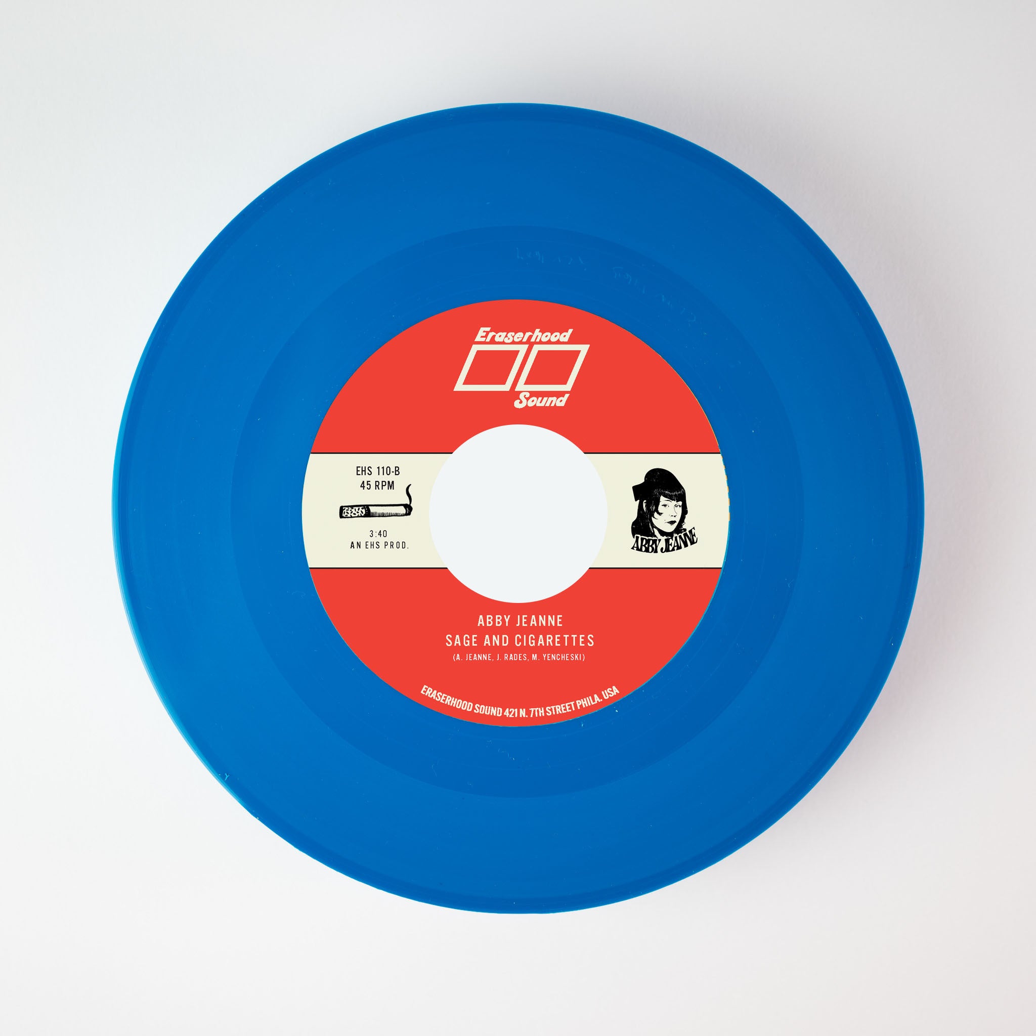 Abby Jeanne Know Better single 7 pouces vinyle bleu