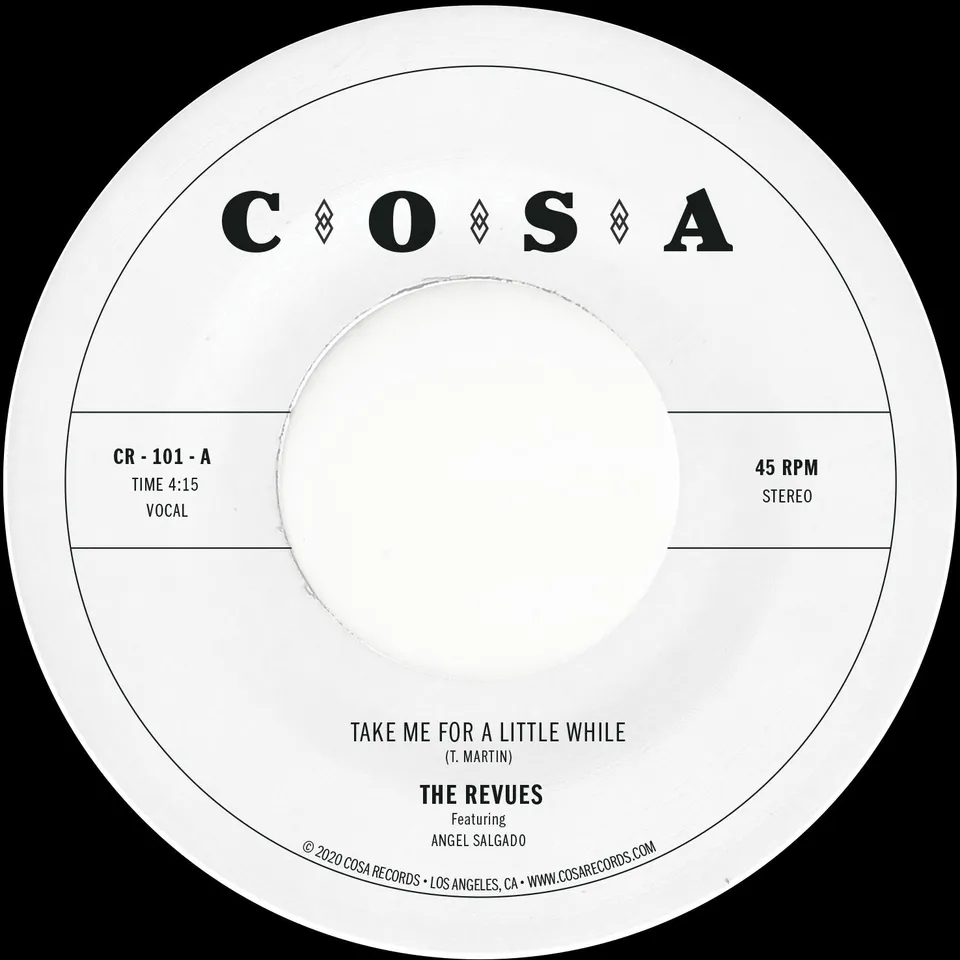The Revues Take Me For A Little While 45 tours vinyle clair