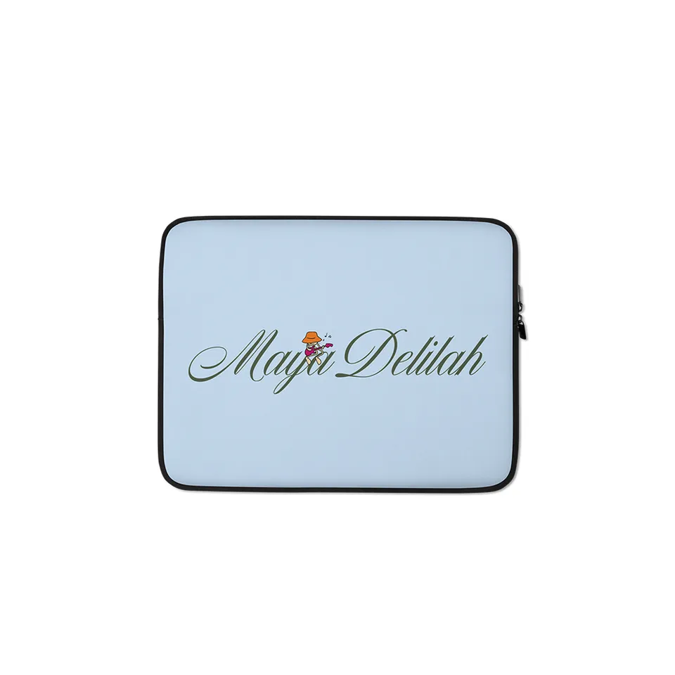 Maya Delilah Script housse laptop 13 pouces néoprène