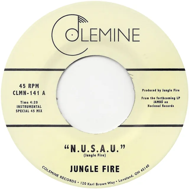 Colemine Jungle Fire N.U.S.A.U. 45T vinyle vert afrobeat