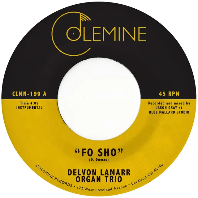 Delvon Lamarr Organ Trio Fo Sho 45 tours vinyle rose funk
