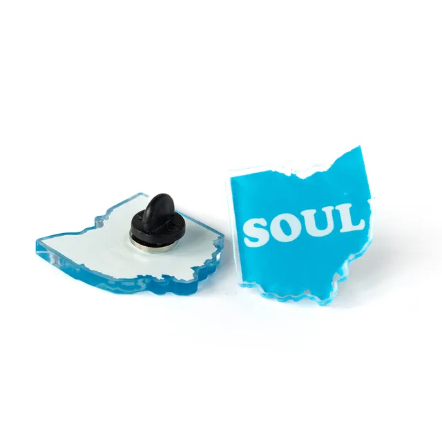 Ohio Soul Pin's émail 1 pouce accessoire veste sac