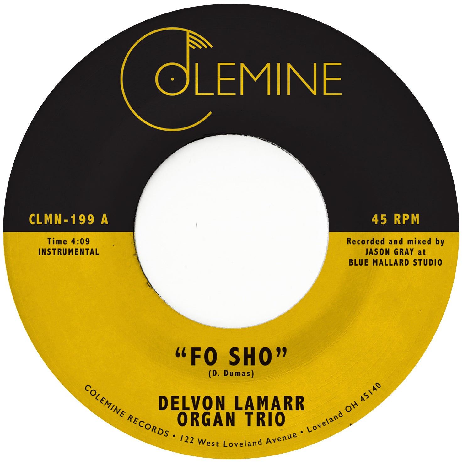 Delvon Lamarr Organ Trio Fo Sho 45 tours vinyle rose funk