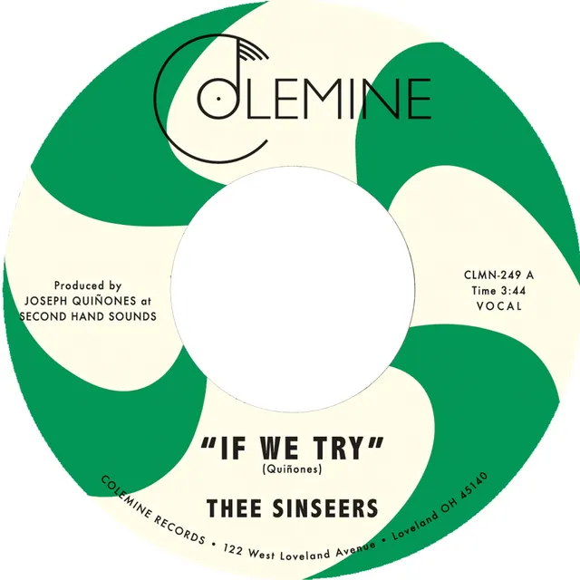 Thee Sinseers If We Try Vinyle 45T couleur sweet soul