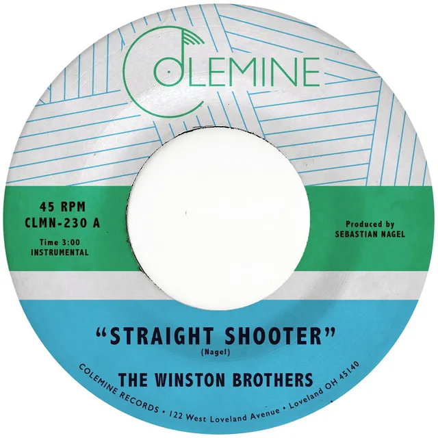 Winston Brothers Straight Shooter Vinyle 7" bleu ciel funk