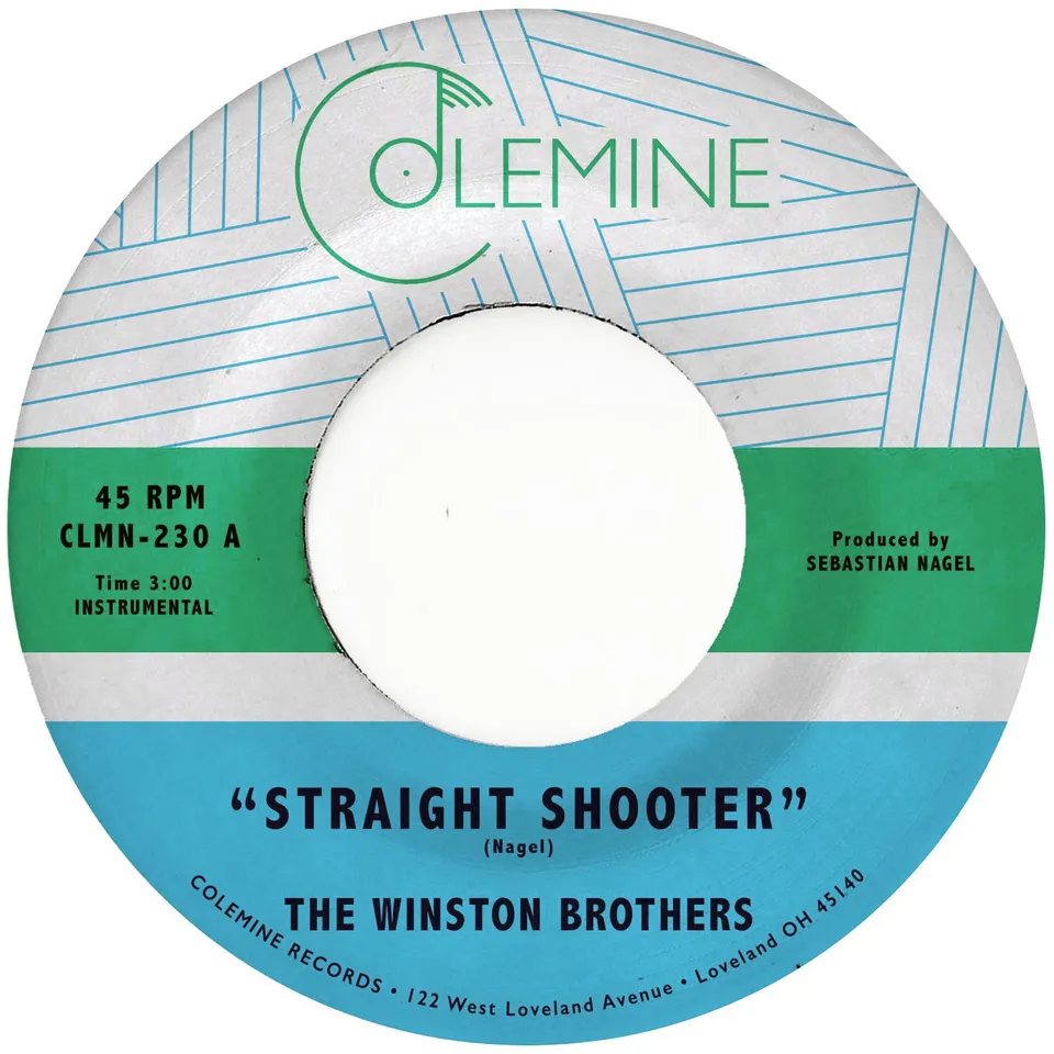 Winston Brothers Straight Shooter Vinyle 7" bleu ciel funk