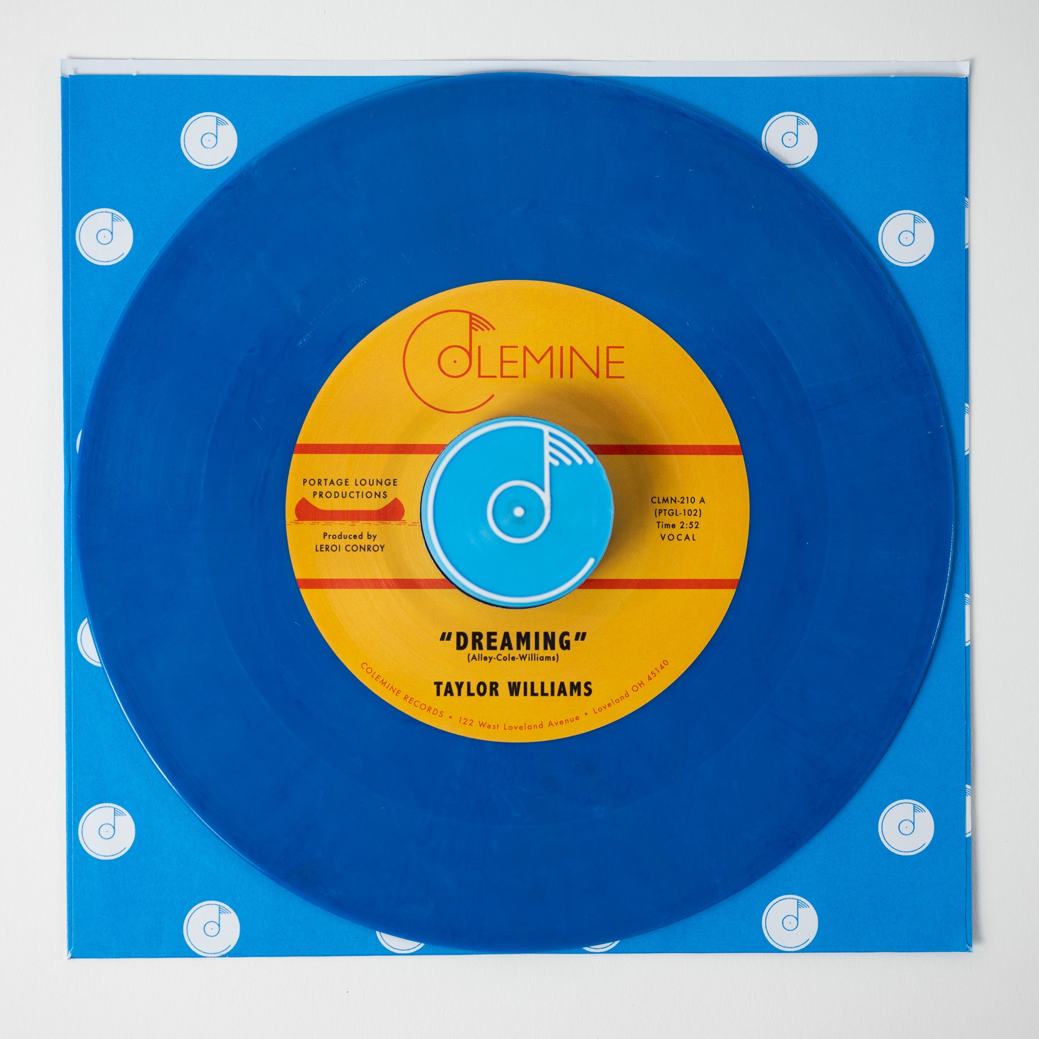 Colemine Taylor Williams Dreaming 45 tours bleu 7 pouces R&B