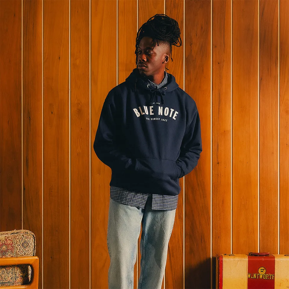 Blue Note Collegiate Hoodie Sweat Capuche Coton Unisexe